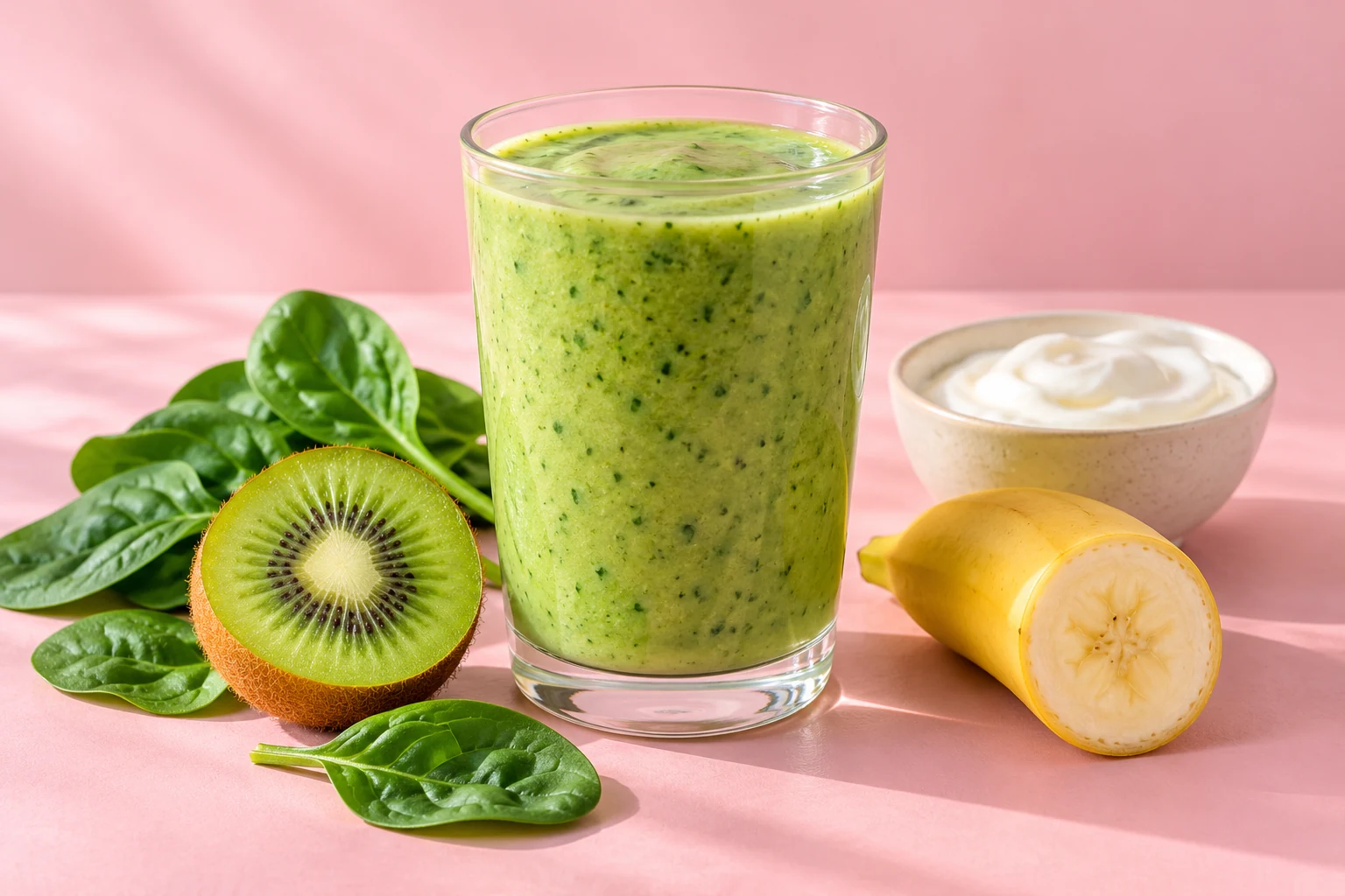 kiwi spinazie